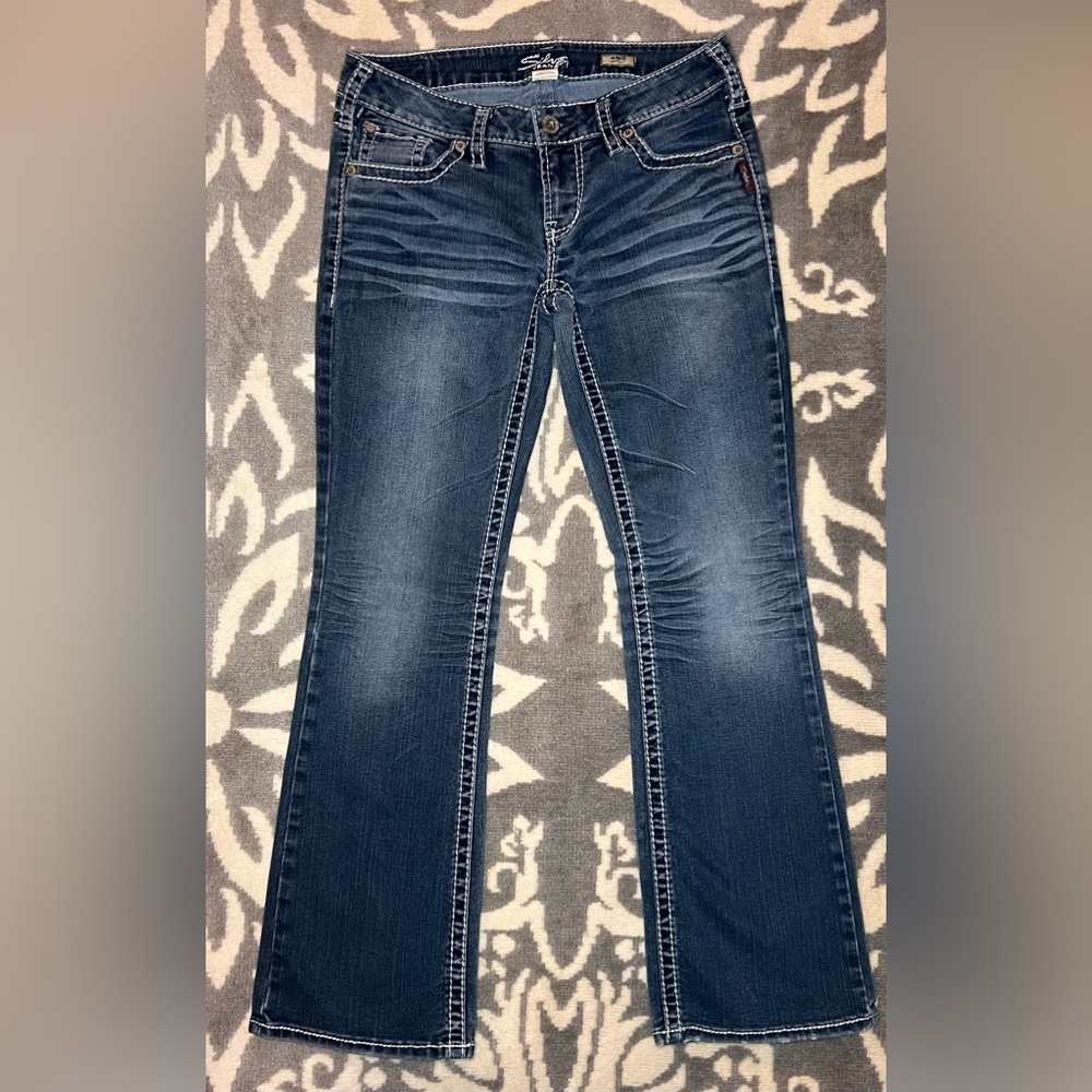 Silver “Aiko” Bootcut Jeans, Size W29/L31